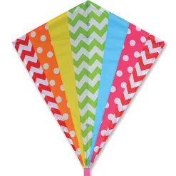 30 In. Diamond Kite - Hip Rainbow