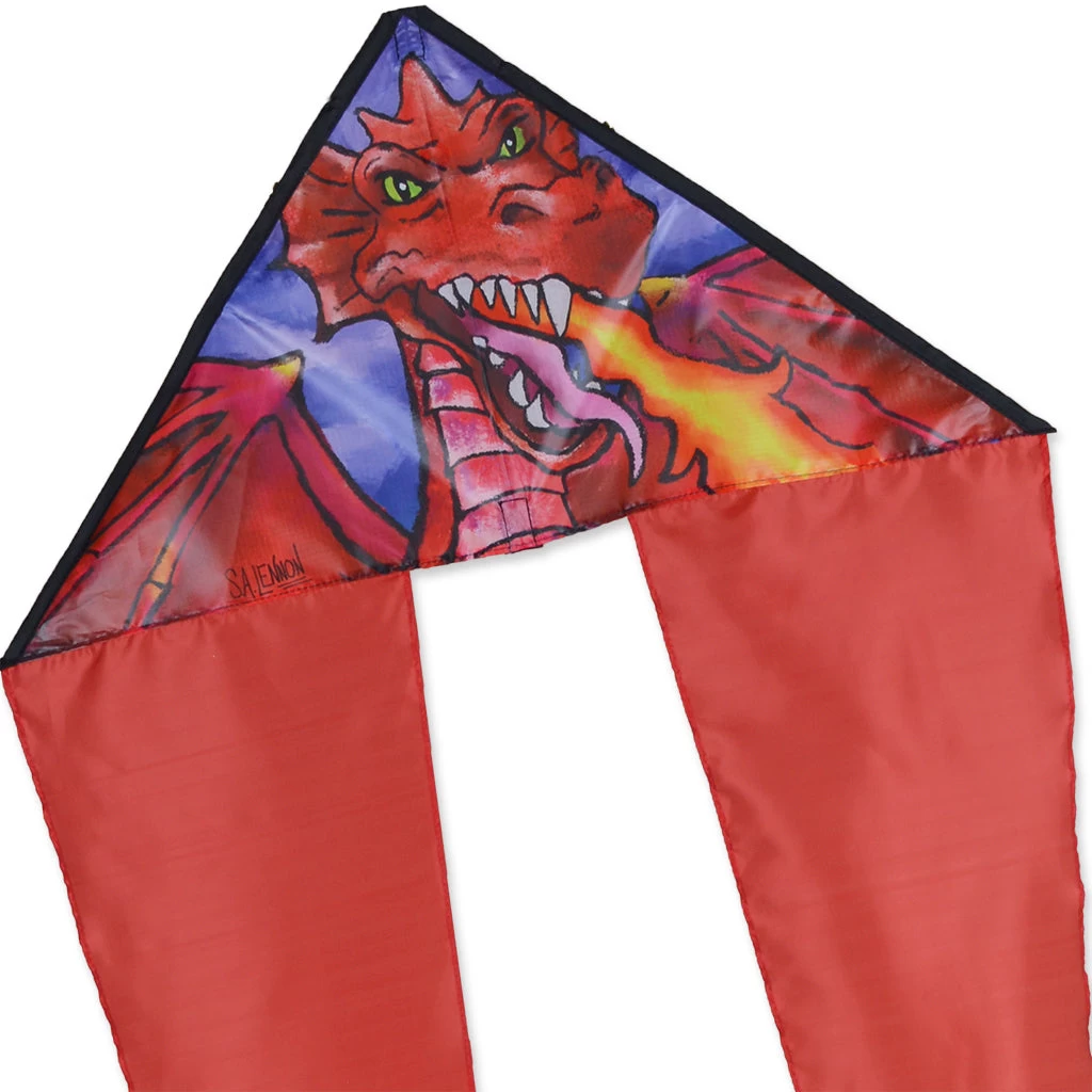 Zippy Flo-Tail Delta Kite - Dragon 1 Zippy Flo-Tail Delta Kite - Dragon