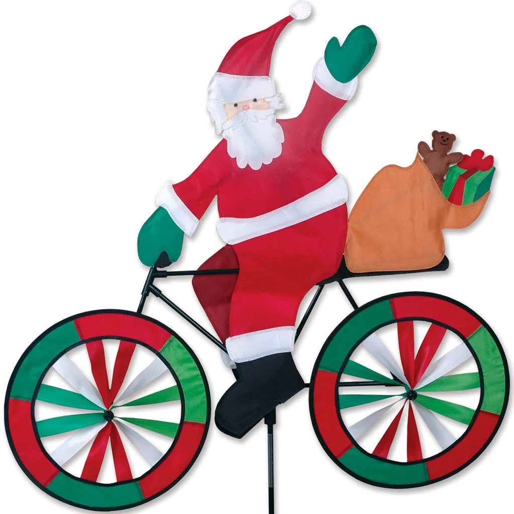 30 In. Bike Spinner - Santa 1 30 In. Bike Spinner - Santa