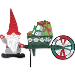 Christmas Gnome And Wheelbarrow Spinner