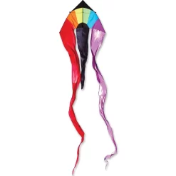 13 Ft. Flo-Tail Delta Kite - Rainbow