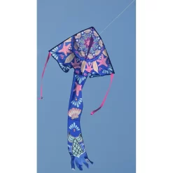 Large Easy Flyer Kite - Mermaid Mandala -Best Kite Shop 44039 MermaidMandala LEF Flying 1024