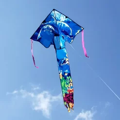 Large Easy Flyer Kite - Dolphin -Best Kite Shop 44045p Dolphin lg EZ location 1024
