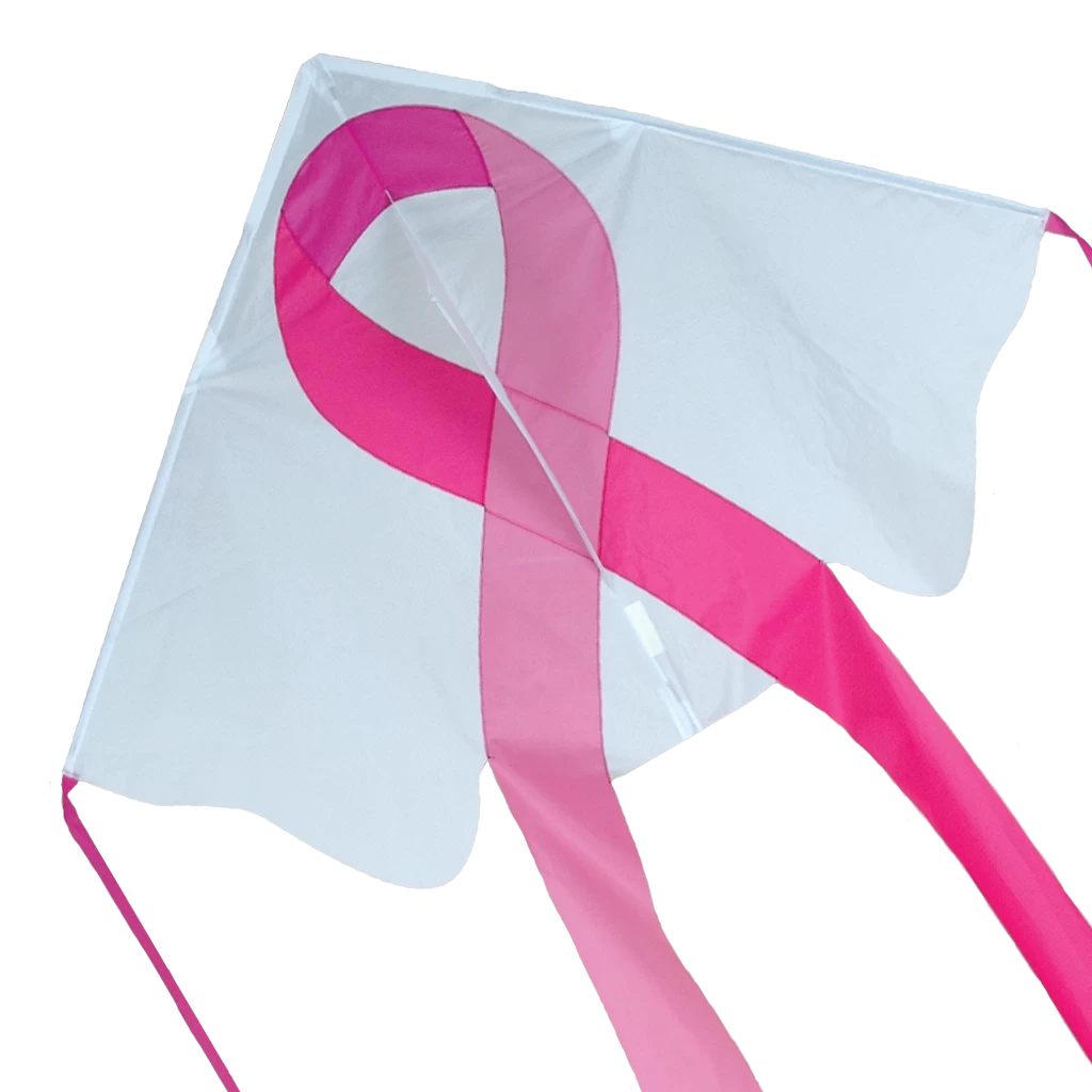 Large Easy Flyer Kite - Pink Ribbon 1 Large Easy Flyer Kite - Pink Ribbon