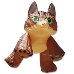 8 Ft. Brown Tabby Kitten Line Device For Kites