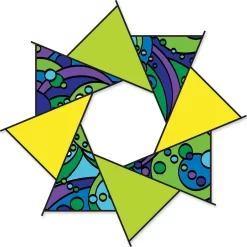 20 In. F-Stop Spinner For Kites And Line - Warm Orbit