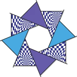 20 In. F-Stop Spinner For Kites And Line - Cool Op-Art